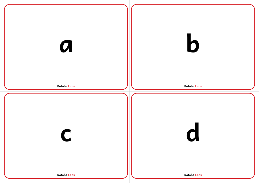 Sound Builders letter fronts